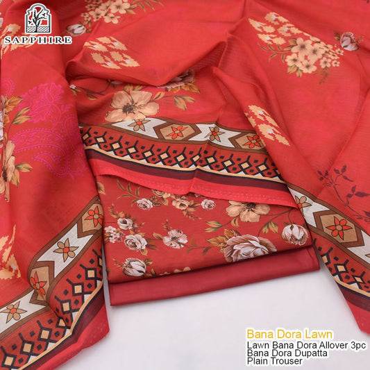 BANA DORA LAWN 3pcs | BD-7