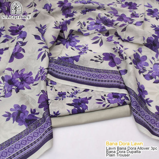 BANA DORA LAWN  3pcs | BD-1