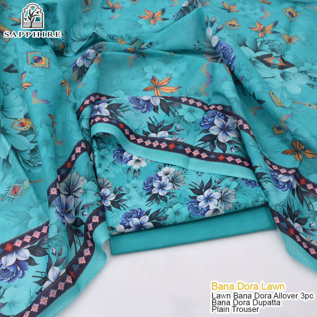 BANA DORA LAWN  3pcs | BD-10