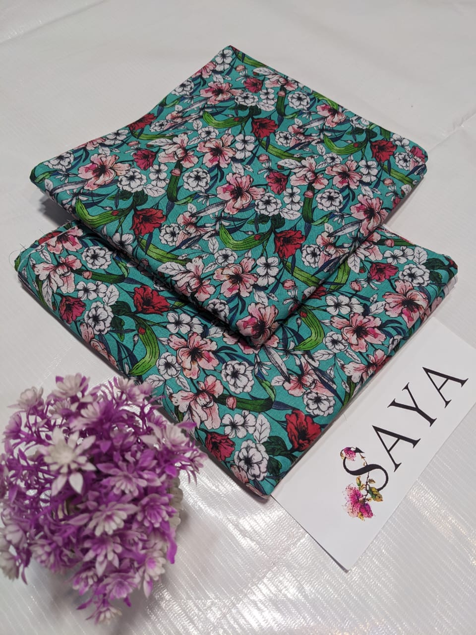 Unstitched Printed Lawn 2 Piece Suits | BK-10