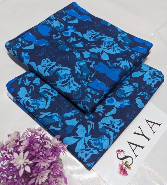 Unstitched Printed Lawn 2 Piece Suits | BK-09