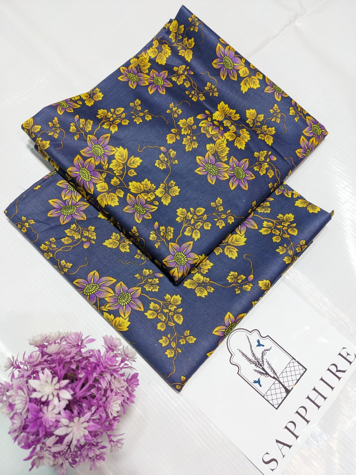 Unstitched Printed Lawn 2 Piece Suits | BK-02