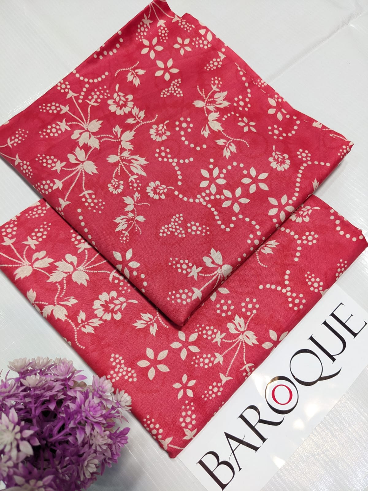 Unstitched Printed Lawn 2 Piece Suits | BK-01