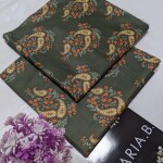 Unstitched Allover Printed Lawn 2 Piece Suits | BK-28 | Green Colour