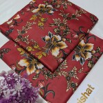 Unstitched Allover Printed Lawn 2 Piece Suits | BK-30 | Red Colour