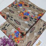 Unstitched Allover Printed Lawn 2 Piece Suits | BK-33 | Grey Skin Colour