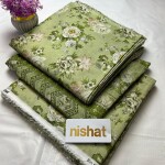 Unstitched Allover Digital Bana Doriya Lawn 3 Piece Suits | BK-45