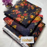 Unstitched Allover Digital Bana Doriya Lawn 3 Piece Suits | BK-49