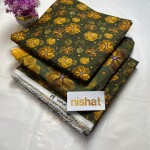 Unstitched Allover Digital Bana Doriya Lawn 3 Piece Suits | BK-50