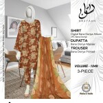 Unstitched Allover Digital Bana Doriya Lawn 3 Piece Suits | BK-53