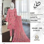 Unstitched Allover Digital Bana Doriya Lawn 3 Piece Suits | BK-46