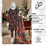 Unstitched Allover Digital Bana Doriya Lawn 3 Piece Suits | BK-49
