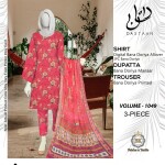 Unstitched Allover Digital Bana Doriya Lawn 3 Piece Suits | BK-51