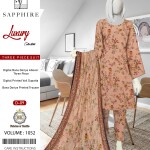 Unstitched Allover Digital Bana Doriya Lawn 3 Piece Suits | BK-38