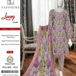 Unstitched Allover Digital Bana Doriya Lawn 3 Piece Suits | BK-42
