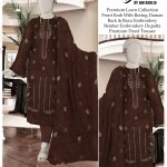 Chicken Kari Daman Lawn Embroidery 3-PCS Suit | BK-17