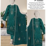 Chicken Kari Daman Lawn Embroidery 3-PCS Suit | BK-16