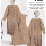 Chicken Kari Daman Lawn Embroidery 3-PCS Suit | BK-14