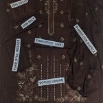 Chicken Kari Daman Lawn Embroidery 3-PCS Suit | BK-17