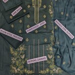 Chicken Kari Daman Lawn Embroidery 3-PCS Suit | BK-18