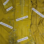 Chicken Kari Daman Lawn Embroidery 3-PCS Suit | BK-13